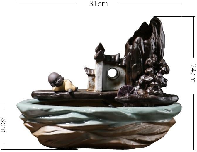 Zen Indoor Water Fountain with Rockery Design