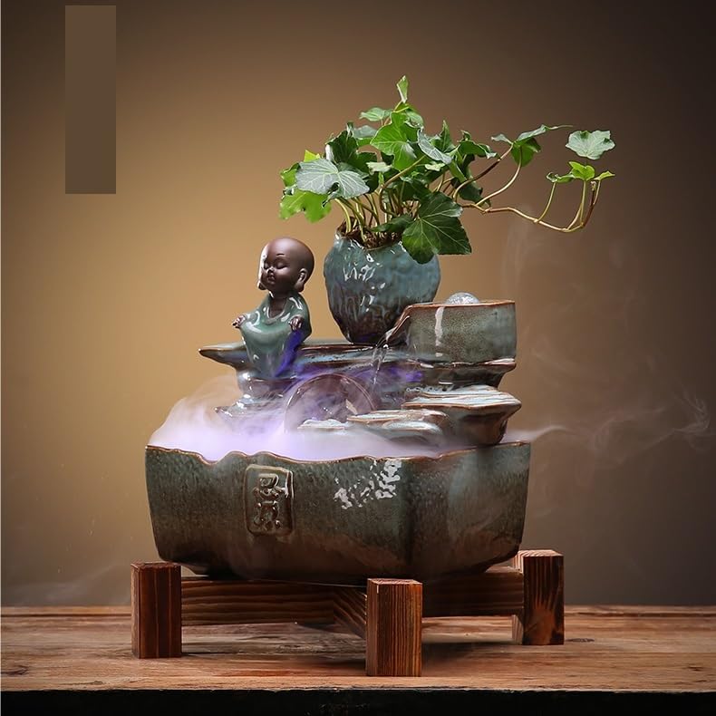 Indoor Ceramic Tabletop Fountain for Home Decor