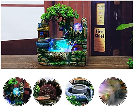 1181 x 787 x 98 Inch Tabletop Fountain with LED Light