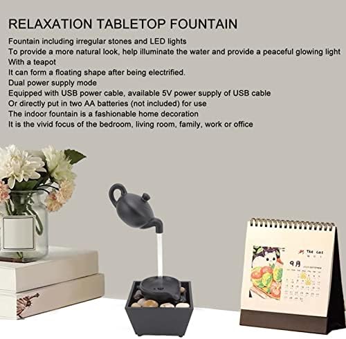 Floating Teapot Waterfall Office Desk Fountain Decoration