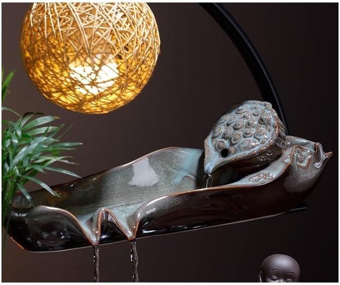 AQWASYUTER Indoor Zen Water Fountain Decor