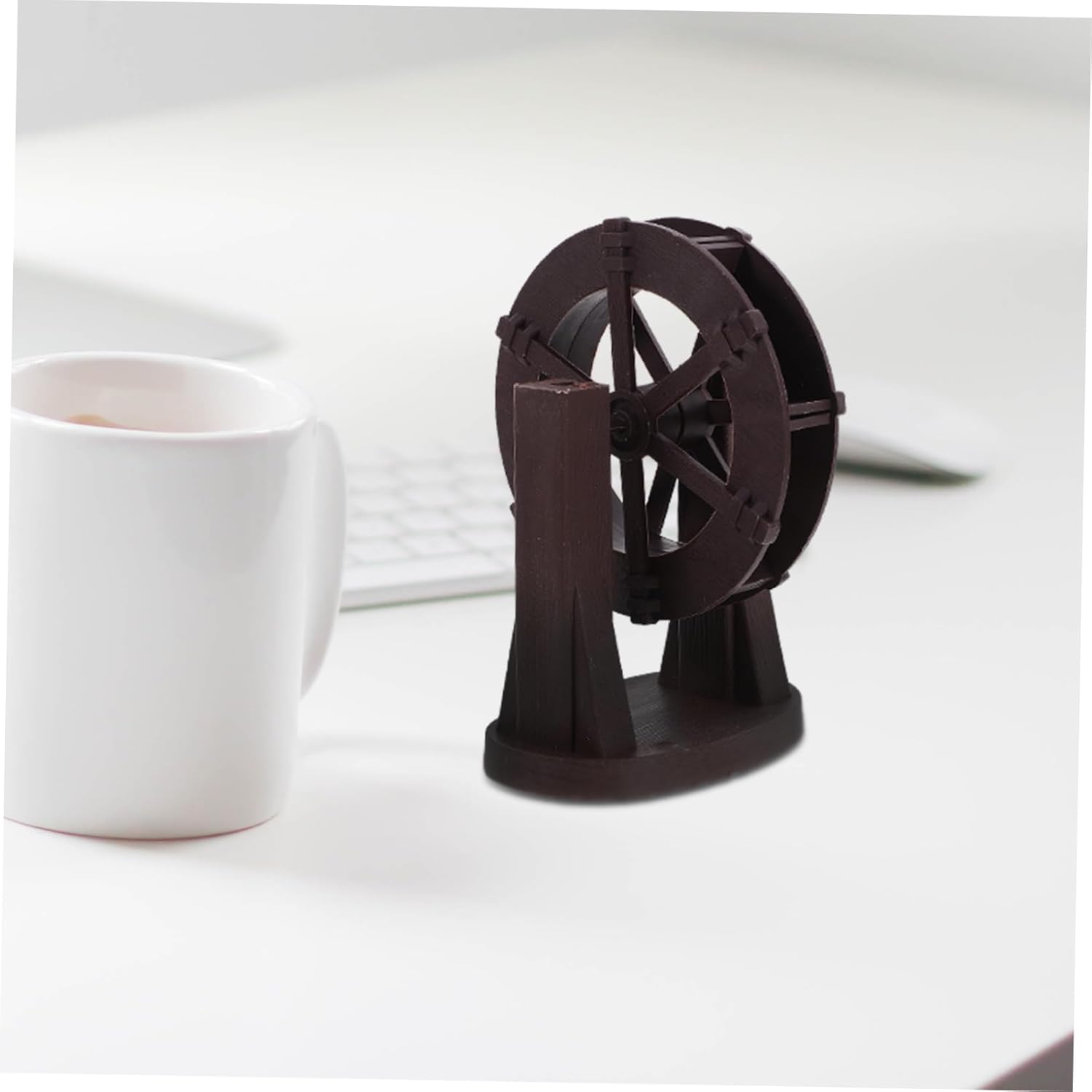 Luxshiny Miniature Water Wheel Fountain Decor for Indoor and Office