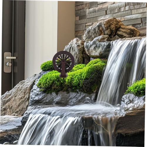 Wakauto Rotating Water Wheel for Aquarium and Indoor Fountain Decor