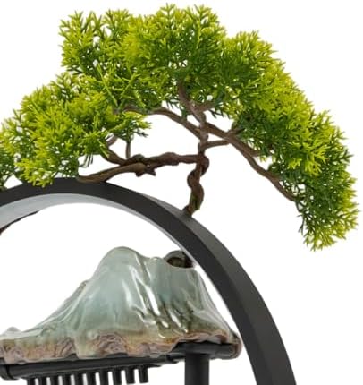 Charmy Deer Water Fountain with LED Light and Mist for Home Office Decor