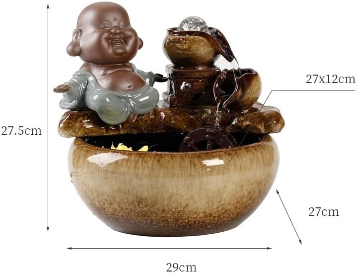 Modern Tabletop Indoor Fountain for Home Office Decor