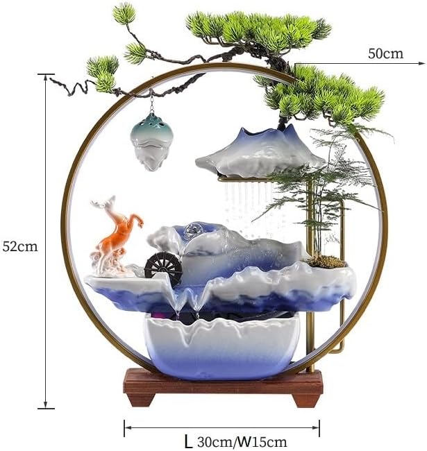 Creative Indoor Self-Circulating Water Fountain Ornament for Office and Living Room
