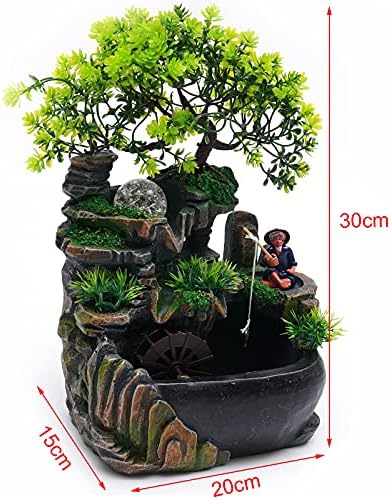 118 Inch Tabletop Rockery Fountain With LED Light