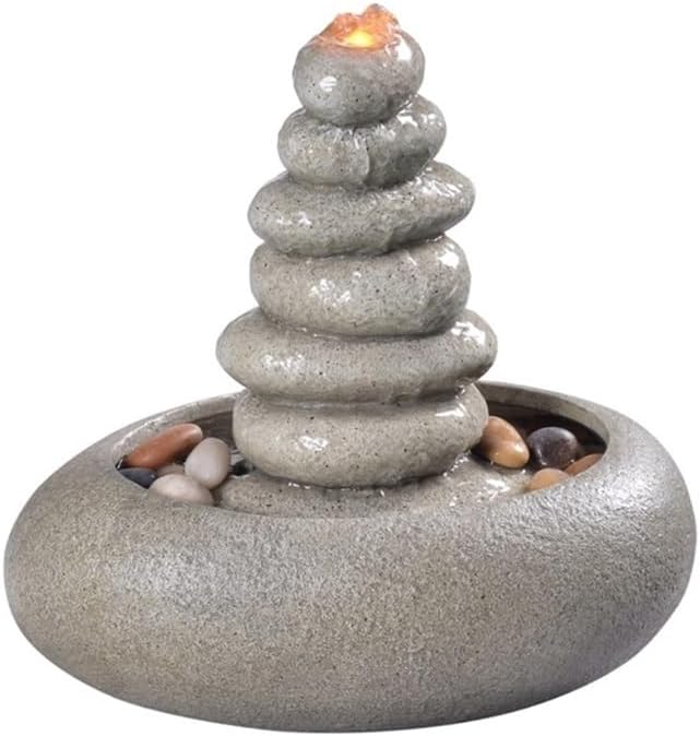 Desktop Fountain with Gurgling Water for Living Room Decor