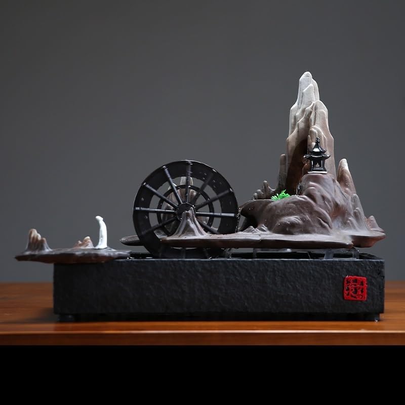Zen Waterfall Tabletop Fountain for Home Office Decor