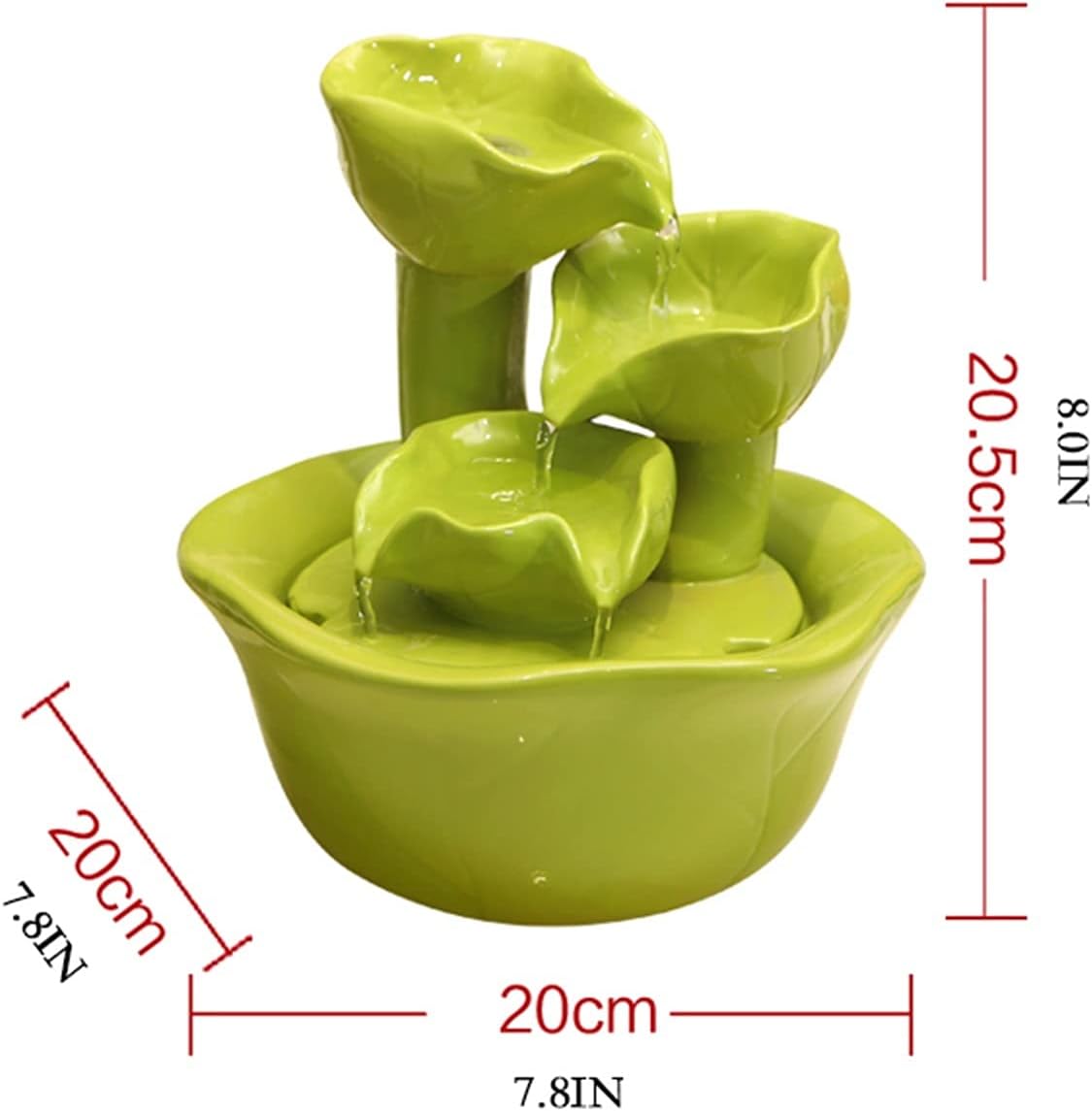 Indoor Water Fountain Tabletop Ceramic Fountain Decor