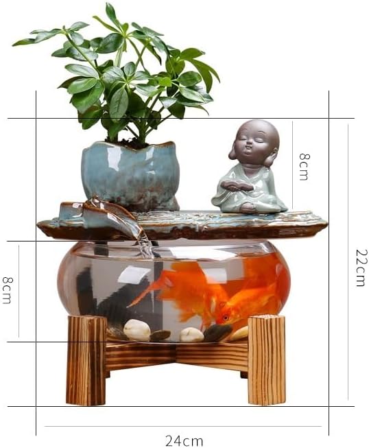 Modern Indoor Water Fountain with Goldfish Decoration