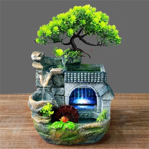 Mini Rockery Water Fountain Humidifier Decor