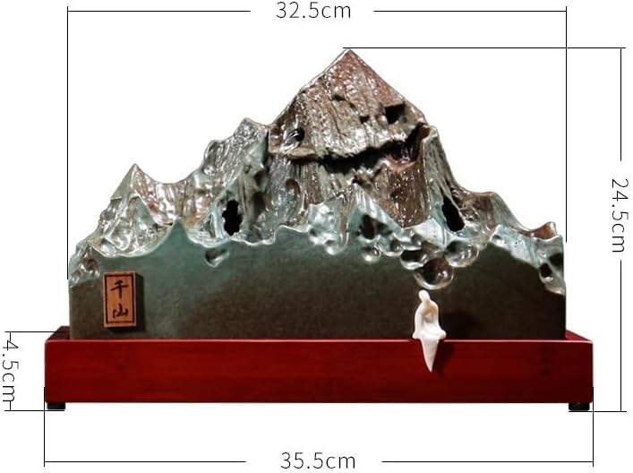 Zen Style Water Fountain Desk Decor with Mountain Feature