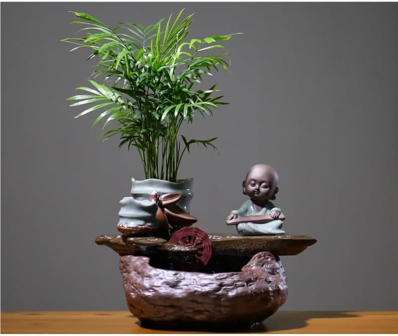 AQWASYUTER Zen Style Water Fountain for Desk and Home Decor