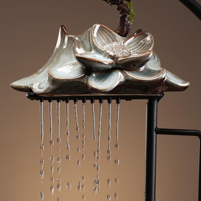 Ceramic Indoor Water Fountain Zen Decor Living Room