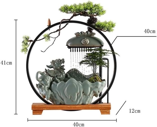 Indoor Water Fountain with Zen Waterfall Design