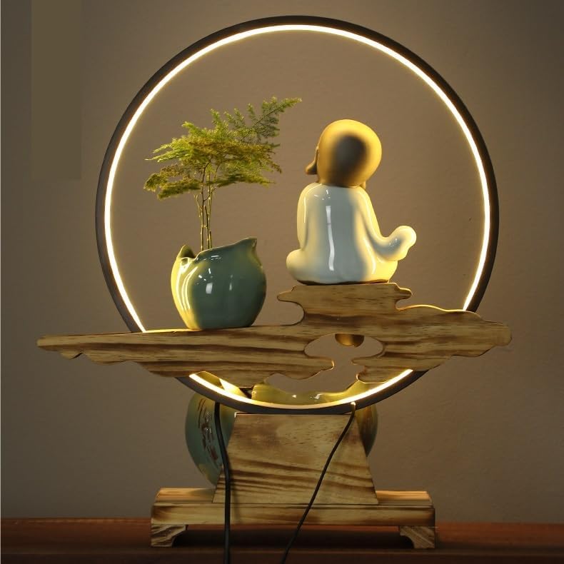 Indoor Fountain Tabletop Water Feature for Office and Home Decor