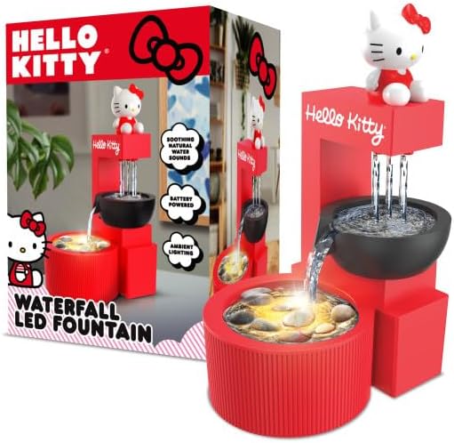 Hello Kitty LED Tabletop Waterfall Fountain