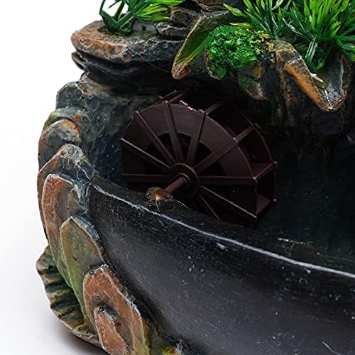 Stylish Rockery Tabletop Fountain with LED Light