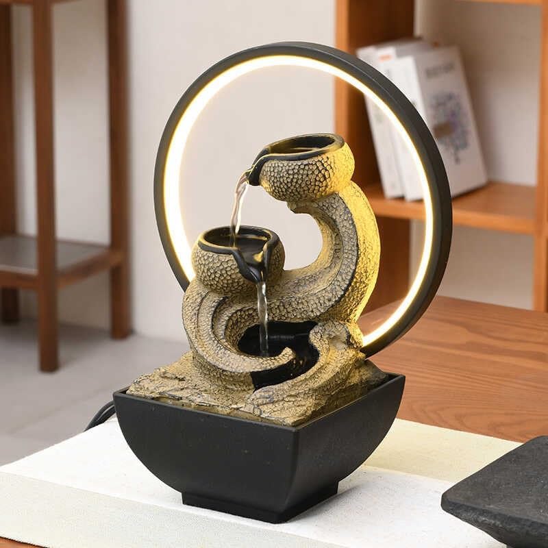 Elegant Desktop Water Fountain for Zen Decor