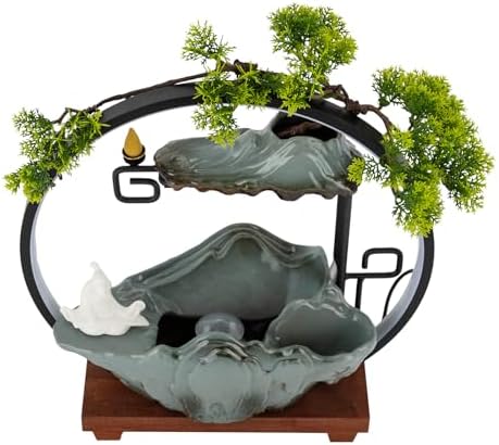 Tabletop Fountain with Light and Atomizer