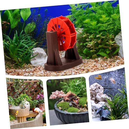 Mini Water Wheel Fountain Accessory for Terracotta and Garden Decor