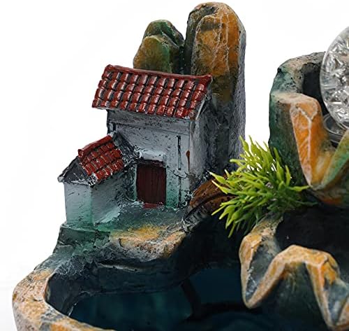 Mini Rockery Fountain Waterfall Indoor Desktop Ornament