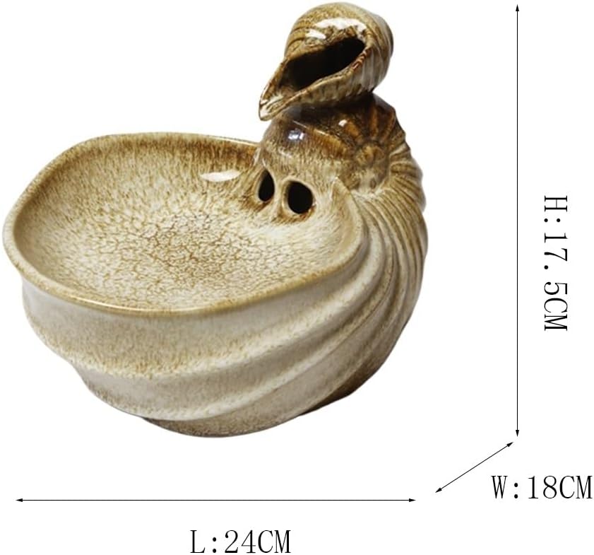 Elegant Desktop Water Fountain Conch Ornament