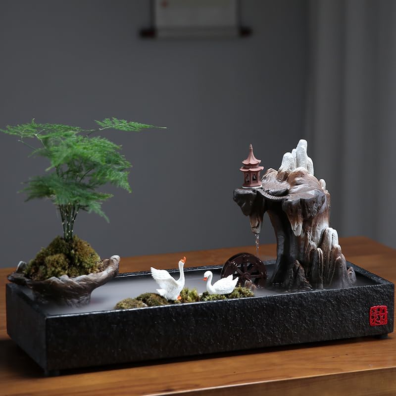 Water Fountain Indoor Zen Decorative Desktop Humidifier