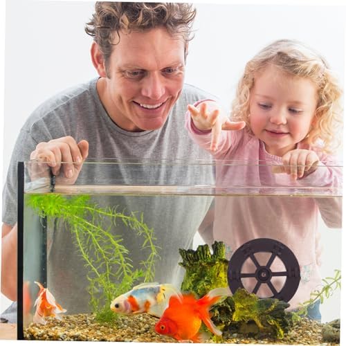 Healifty 2pcs Water Wheel Fountain for Fish Tank and Indoor Garden