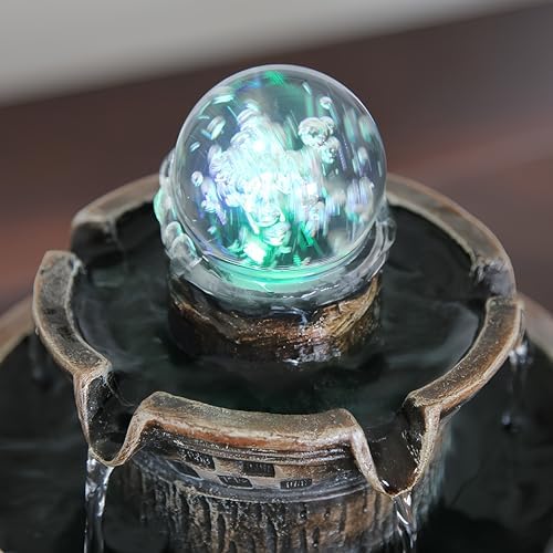 Fengshui Caishen Tabletop Water Fountain Decor 1