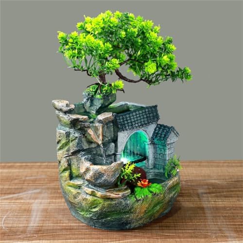Mini Rockery Water Fountain Humidifier Decor