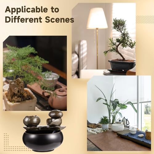 Ceramic Tabletop Fountain for Home and Office Decor