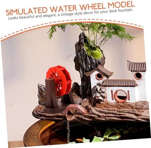 Mini Water Wheel Fountain Accessory for Terracotta and Garden Decor