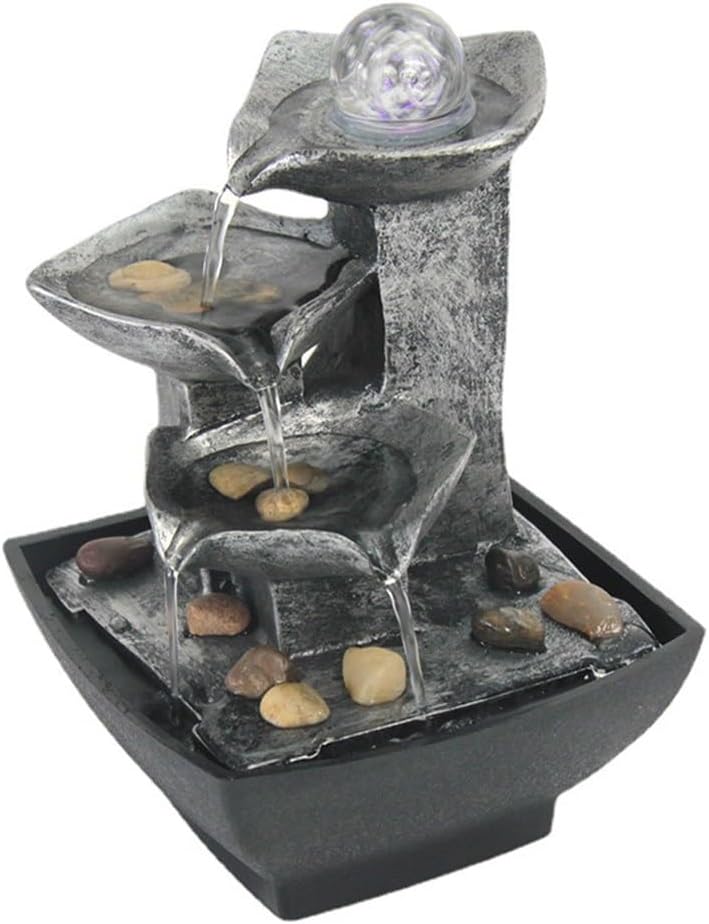 Water Fountain Desk Decor Iron Art Indoor Fountain
