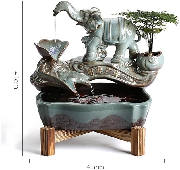 Chinese Style Tabletop Fountain for Home Office Decor