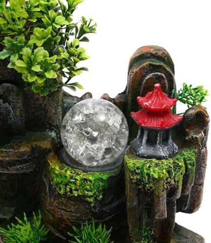 CaLaOCO Indoor Fountain with Rockery and LED Light