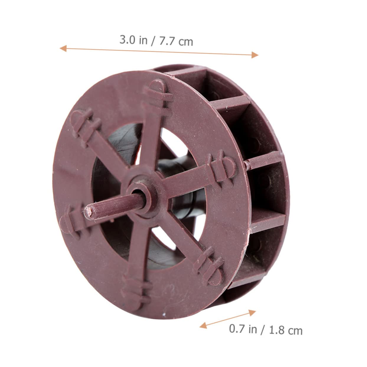Homoyoyo 2pcs Miniature Water Fountain Wheels Decor