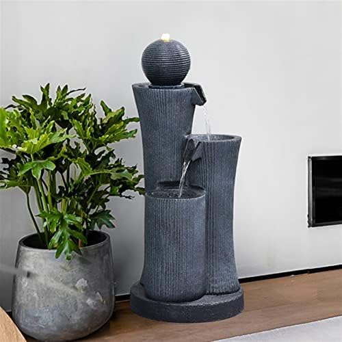 Resin Waterfall Tabletop Fountain - Indoor Outdoor Decorative Fountain