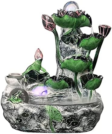 Tabletop Fountain with Rotatable Ball and Pump for Home Office Relaxation