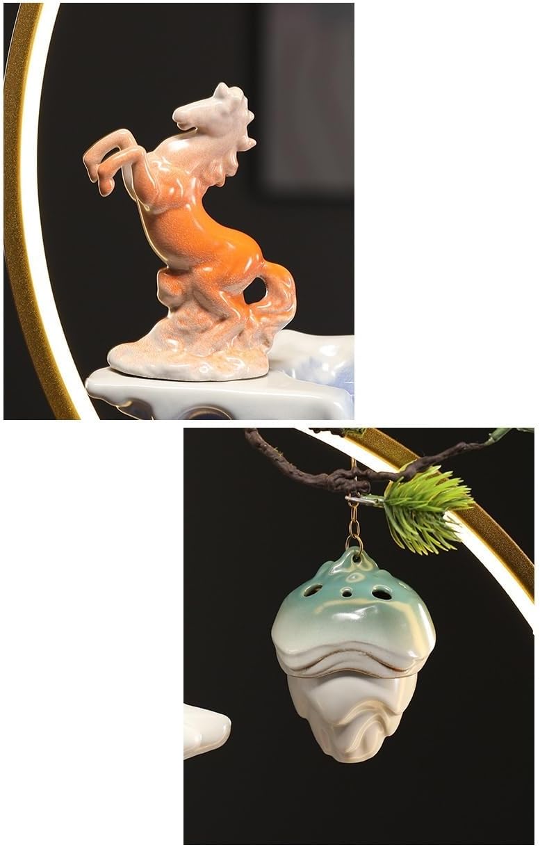 Water Fountain Indoor Flowing Rockery Humidifier Decor