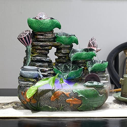 Xilin-872 Resin Indoor Fountain with Water Mist and Pump