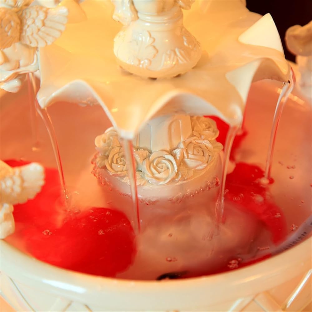 Creative Angel Tabletop Fountain Resin Water Feature for Home and Office Decor