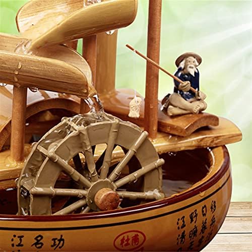 Bamboo Tabletop Water Fountain Indoor Outdoor Feng Shui Decor