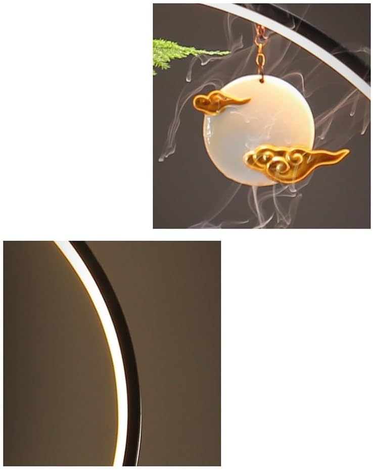Indoor Water Fountain with Goldfish and Light Ring