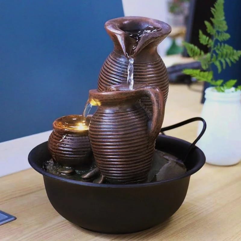 Indoor Tabletop Waterfall Fountain with Feng Shui Design