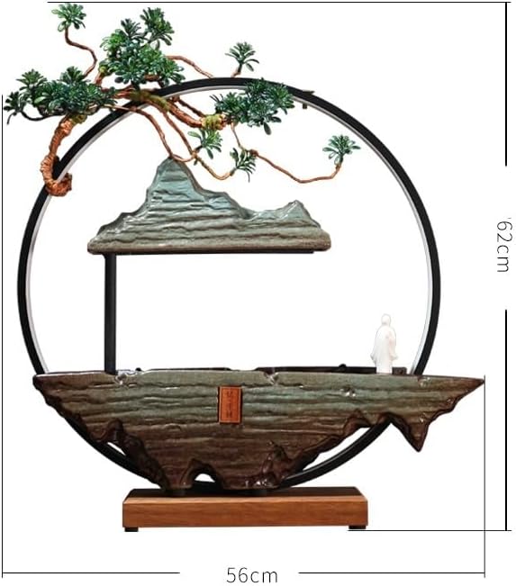Stylish Indoor Fountain with Zen Waterfall Design for Home and Office