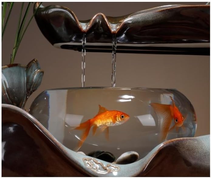 AQWASYUTER Indoor Zen Water Fountain Decor