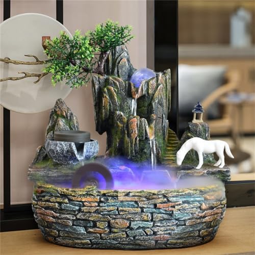Rockery Water Fountain Feng Shui Landscape Decor