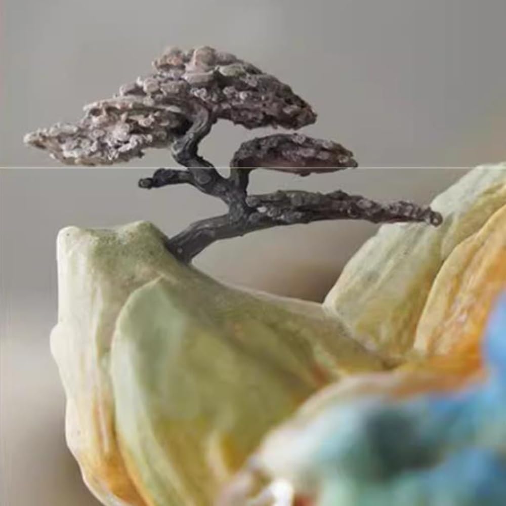 White Sandstone Tabletop Fountain for Relaxation and Meditation